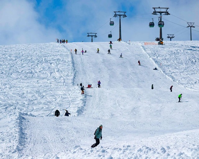 Gute Winterverhltnisse auf dem Feldberg  | Foto: Wolfgang Scheu