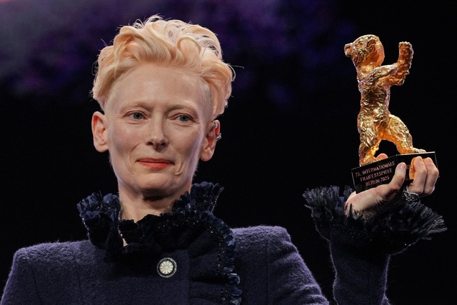 Tilda Swinton wird f&uuml;r ihr Lebenswerk geehrt.  | Foto: Soeren Stache/dpa