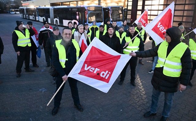 Urabstimmung im privaten Omnibusgewerbe geplant. (Archivbild)  | Foto: Bernd Wei&szlig;brod/dpa