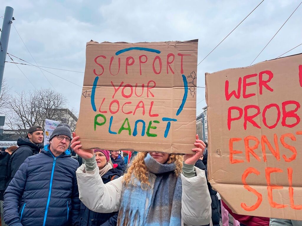 Klimaprotest in Freiburg<?ZE?>
