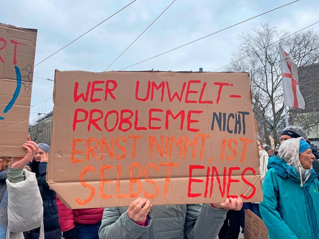 Klimaprotest in Freiburg<?ZE?>
