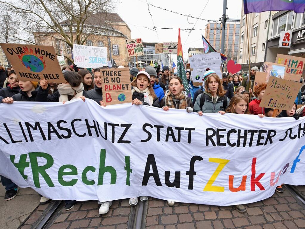 Klimaprotest in Freiburg<?ZE?>
