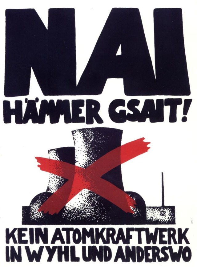 Zum Symbol des Widerstands gegen die A...ft in Deutschland wurde dieses Plakat.  | Foto: Archiv Axel Mayer