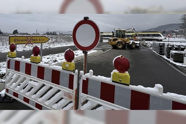 Mehrmonatige Sperrung zwischen Staufen und Ehrenkirchen