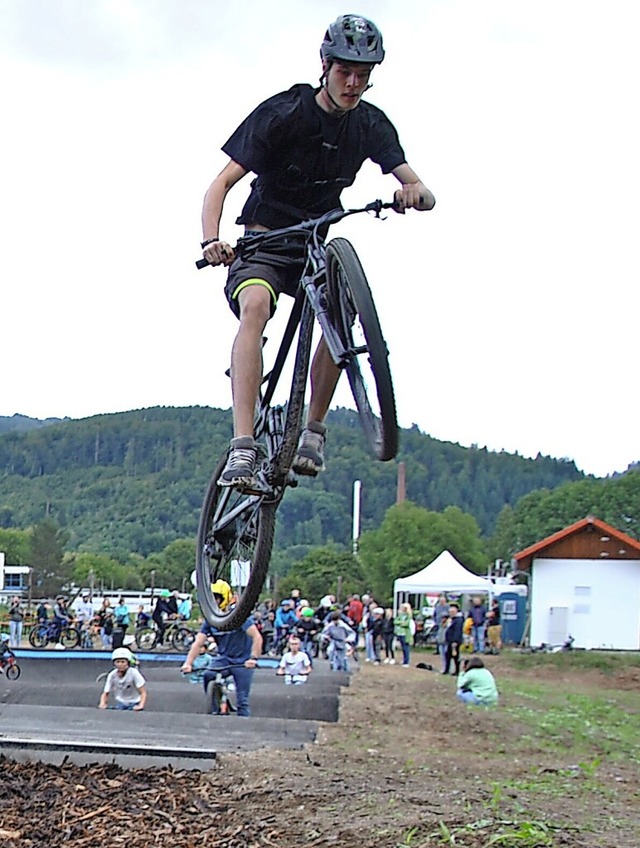 Die Pumptrackanlage wurde im September 2024 eingeweiht.  | Foto: Ralph Fautz