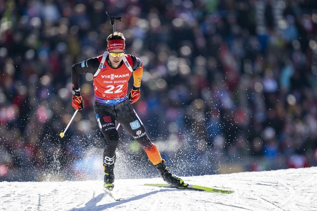 Auch Philipp Horn entt&auml;uscht am Schie&szlig;stand.  | Foto: Gian Ehrenzeller/KEYSTONE/dpa