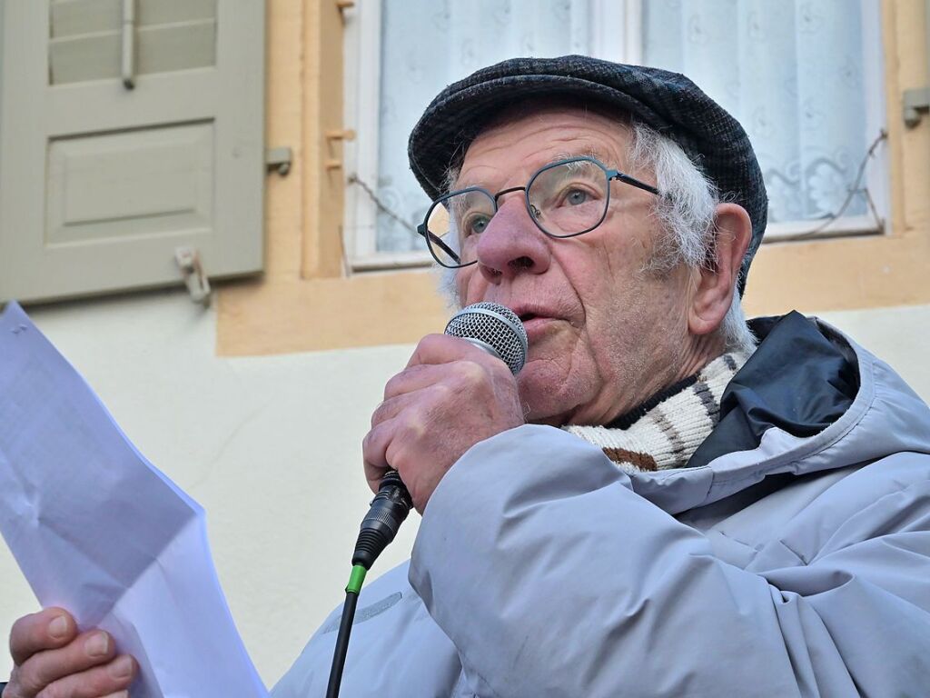 Karl-Heinz Ruder, lange fr Recht und Ordnung in Emmendingen zustndig, sorgt sich um den Rechtsstaat