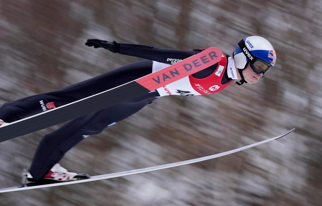 Bester Deutscher auf Rang neun: Andreas Wellinger.  | Foto: Uncredited/Kyodo News/AP/dpa