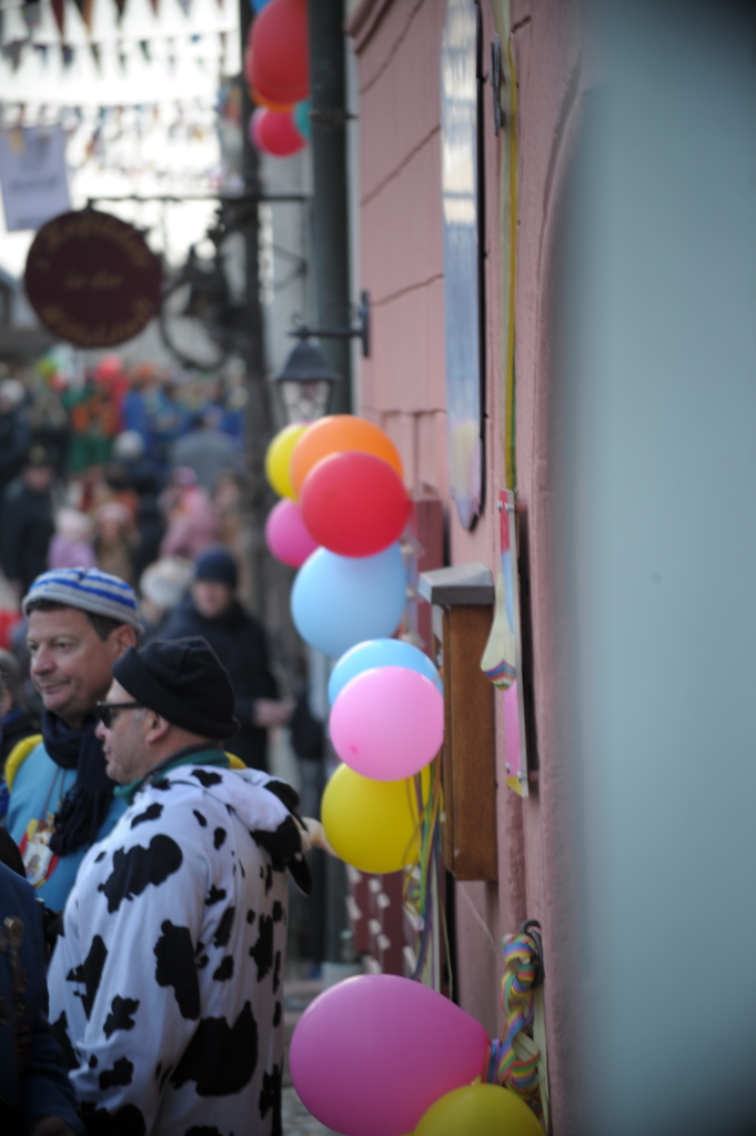 Tausende Besucher strmten am Samstag zum Fasnachtsumzug, den die Burkheimer Schnecken zum Jubilum ihres 55-jhrigen Bestehens auf die Beine stellten.