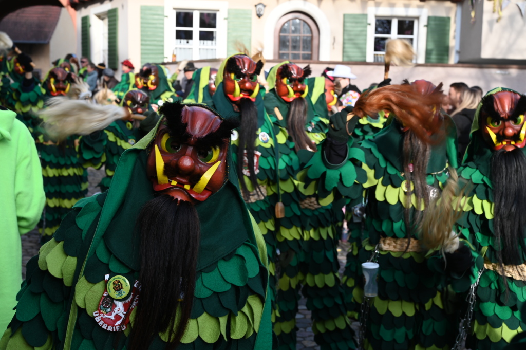 Tausende Besucher strmten am Samstag zum Fasnachtsumzug, den die Burkheimer Schnecken zum Jubilum ihres 55-jhrigen Bestehens auf die Beine stellten.