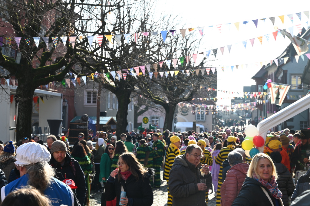 Tausende Besucher strmten am Samstag zum Fasnachtsumzug, den die Burkheimer Schnecken zum Jubilum ihres 55-jhrigen Bestehens auf die Beine stellten.