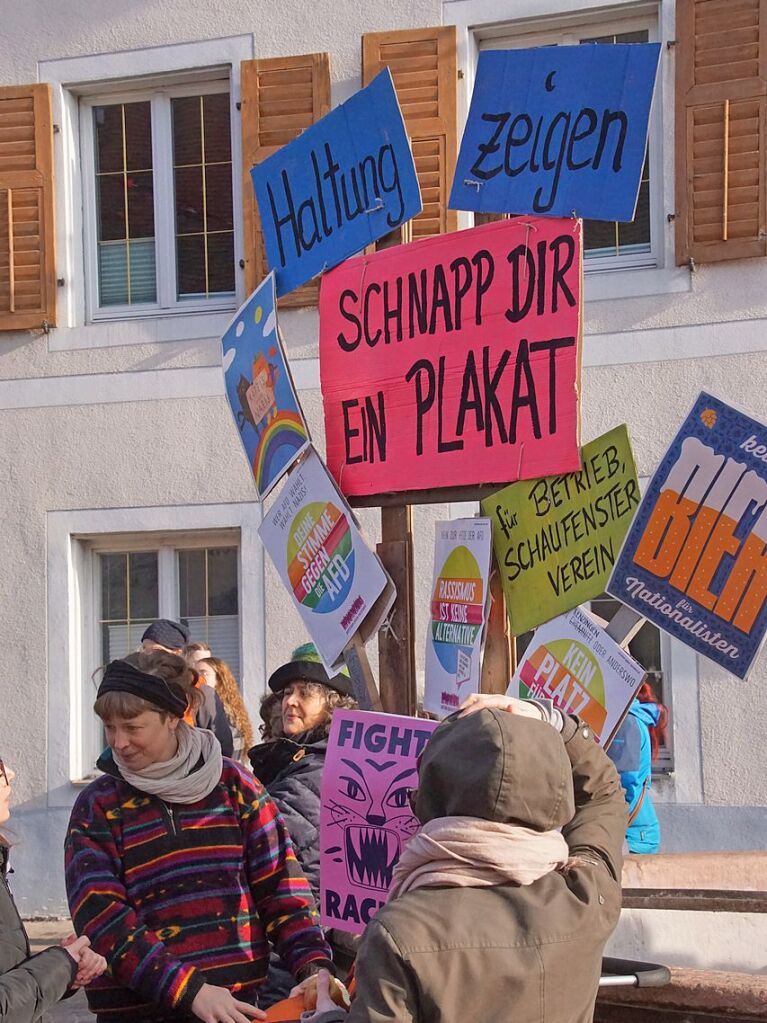 Bei der Kundgebung in Kenzingen waren laut Polizei rund 500 Teilnehmer aller Altersklassen.