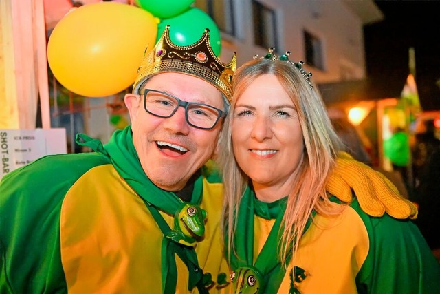 Froschknigin Daniela Khn und Froschk...llendinger Jubilumsfest ist gelungen.  | Foto: Wolfgang Scheu