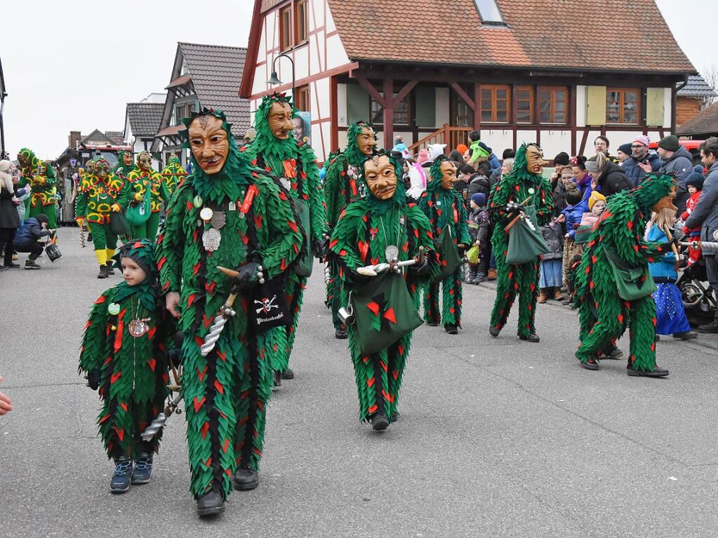 Nrrisches Treiben beim Fasnetsumzug in Gundelfingen