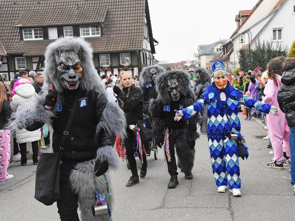 Nrrisches Treiben beim Fasnetsumzug in Gundelfingen