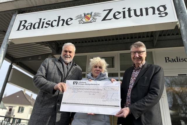 Bei BZ-Aktion "Weihnachtsfreude fr alle" im sdlichen Breisgau werden rund 96.000 Euro gespendet