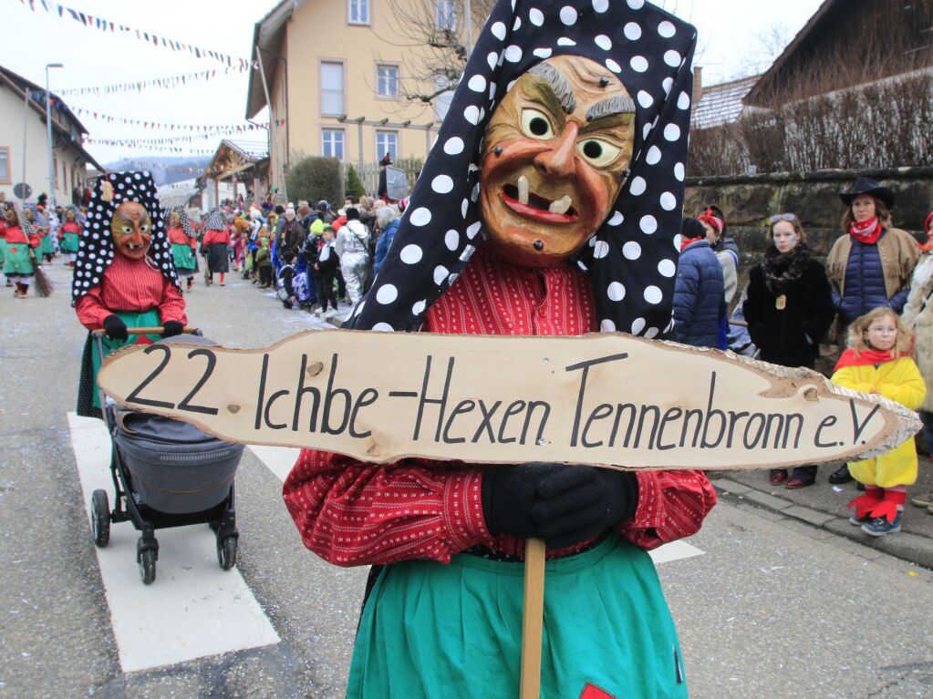 Nrrisches Treiben herrschte am Sonntag in Schweighausen. Dort feierten die Ankele Hexen ihren 35. Geburtstag.