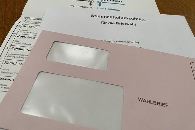 Bei der Briefwahl in Freiburg lsst sich mehr falsch machen als das Kreuz an die falsche Stelle zu setzen