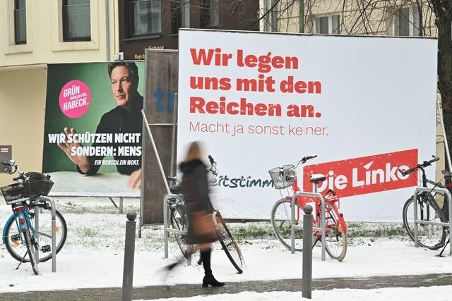 Umfrage: Linke legt deutlich zu - Union mit Einbuen