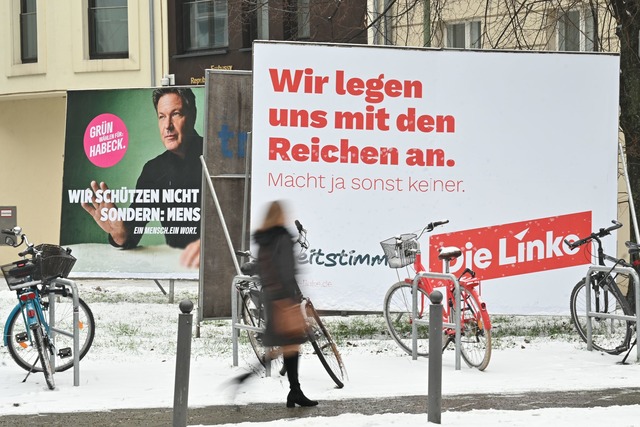 Die Linke steigt laut einer aktuellen ... in der W&auml;hlergunst. (Archivbild)  | Foto: Sarah Knorr/dpa