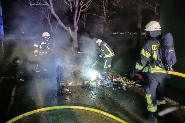 In Denzlingen brennen erneut Mlleimer