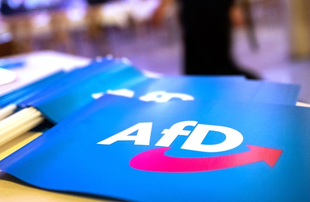 Die Polizei musste in T&uuml;bingen ei...eranstaltung mit der AfD. (Symbolbild)  | Foto: Daniel Karmann/dpa