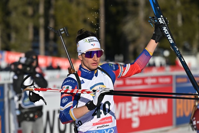 Eric Perrot gewinnt den Titel.  | Foto: Martin Schutt/dpa