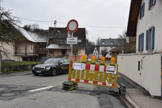 Ortsdurchfahrt von Vogtsburg-Oberrotweil ist noch bis Ostern voll gesperrt