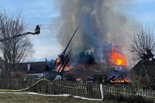 Das Schwarzwald-Gasthaus Hirtenbrunnen in Frhnd steht in Flammen