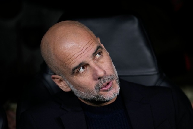 Muss die K&ouml;nigsklasse abhaken: Pep Guardiola.  | Foto: Bernat Armangue/AP/dpa