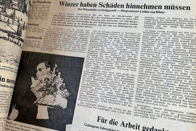 Die BZ im Markgrflerland vor 25 und vor 50 Jahren