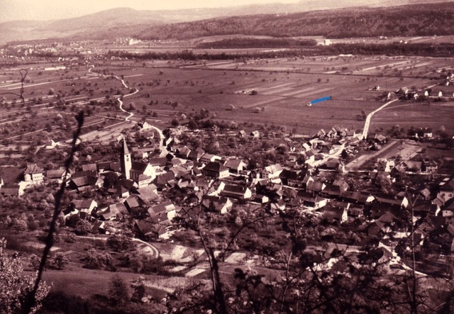 Ausblick vom Grabbestei Ende 1950.  | Foto: Martin Koschmieder     