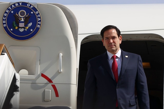 US-Au&szlig;enminister Rubio fordert, ...Hamas "ausgerottet" wird. (Archivbild)  | Foto: Evelyn Hockstein/Pool Reuters/AP/dpa