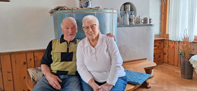 Vor 60 Jahren haben Dorothea und Werner Fabry in Reichenbach geheiratet.  | Foto: Wolfgang Beck