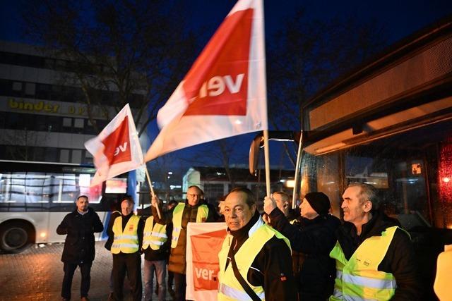 Verdi-Warnstreik: Busse und Bahnen fahren nicht