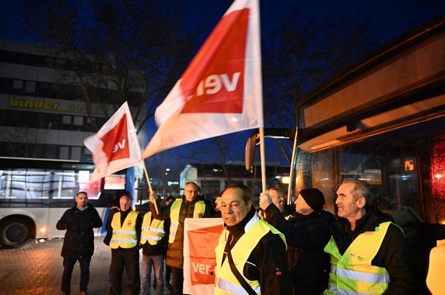 In vielen Kommunen im S&uuml;dwesten bleiben Busse und Bahnen in den Depots.  | Foto: Bernd Wei&szlig;brod/dpa