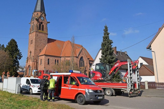 Einsatz in Nonnenweier am Dienstag dieser Woche  | Foto: Wolfgang Knstle