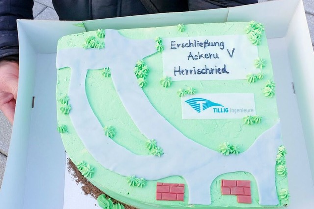 Eine Torte zur Erffnung  | Foto: Christiane Sahli