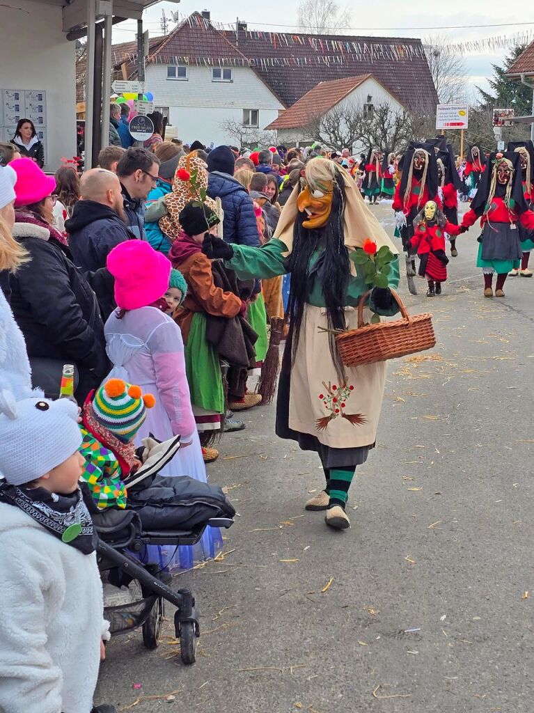 Die Rosenhexen aus Geisingen machten ihrem Namen alle Ehre.