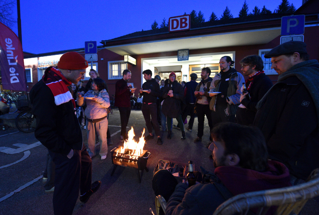 Wahlparty "Die Linke" im neuen Wiehrebahnhof