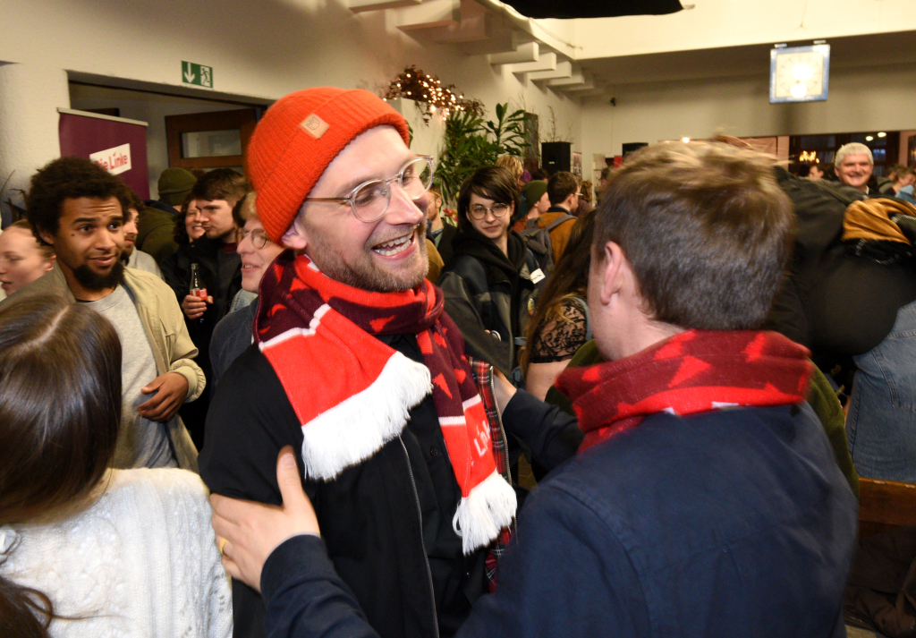 Wahlparty "Die Linke" im neuen Wiehrebahnhof