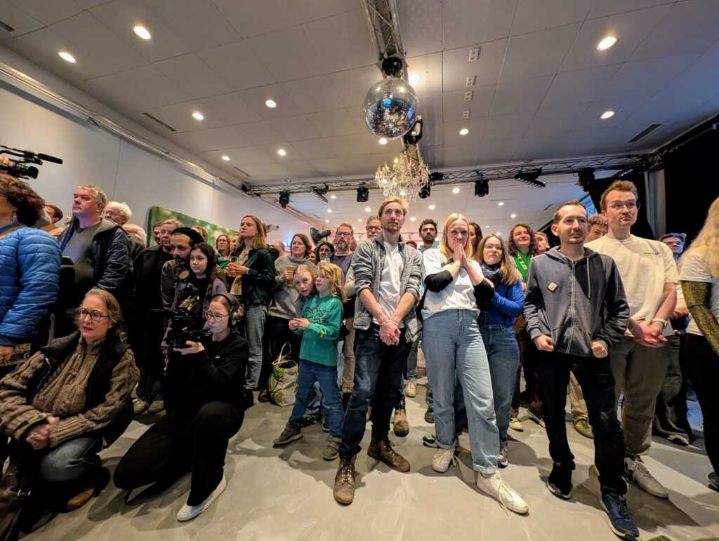 Wahlparty der Grnen im Waldsee