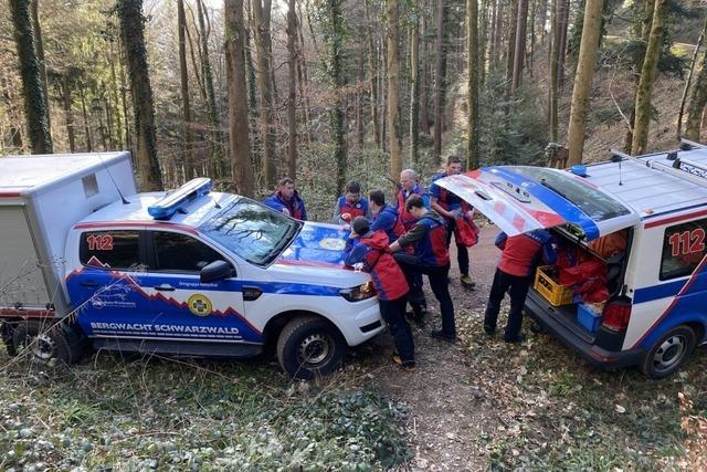 Bergwacht Schwarzwald sucht vermisste Person bei Freiburg