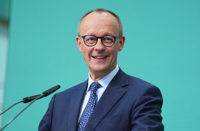 Das ist Friedrich Merz, der Chef der C...soll jetzt neuer Bundeskanzler werden.  | Foto: Marcus Brandt (dpa)