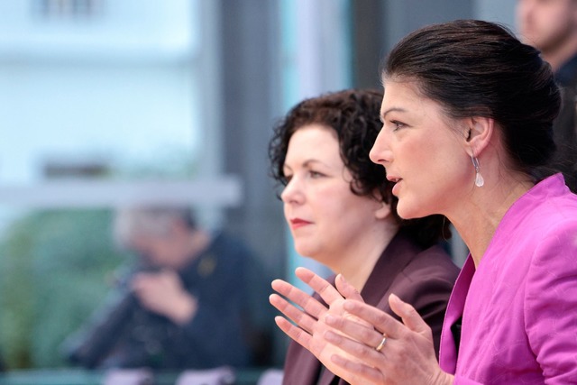 Die Partei von Sahra Wagenknecht war k...uml;nf-Prozent-H&uuml;rde gescheitert.  | Foto: Carsten Koall/dpa