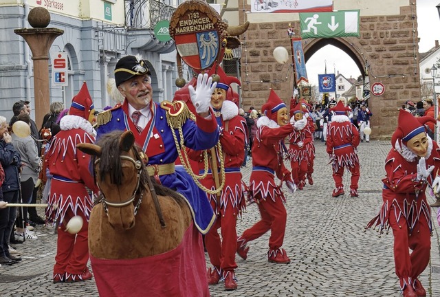 Endingen ist an Fasnet fest im Griff der Jokele.    | Foto: Ruth Seitz