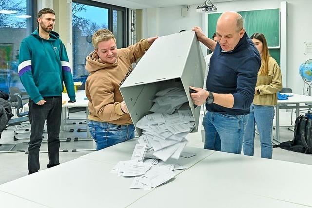 Die Lahrer Wahlkarte frbt sich blau: So reagieren Oberbrgermeister Ortsvorsteher und Ortsverbnde