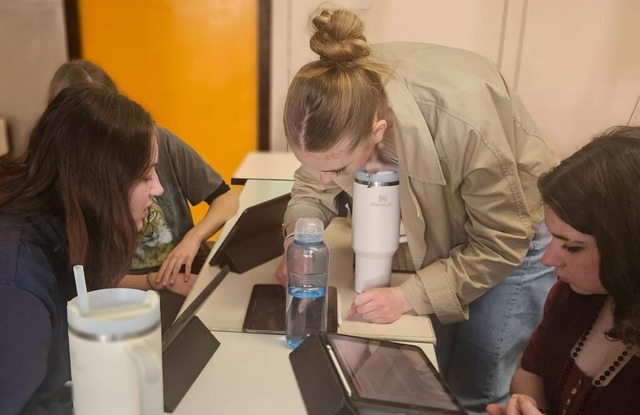 Schlerinnen und Schler wenden KI im Unterricht an  | Foto: Scheffel-Gymnasium