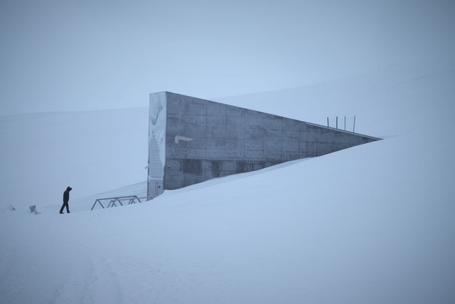 Eine schwere Stahlt&uuml;r f&uuml;hrt ...s schneebedeckten Berges. (Archivbild)  | Foto: Steffen Trumpf/dpa