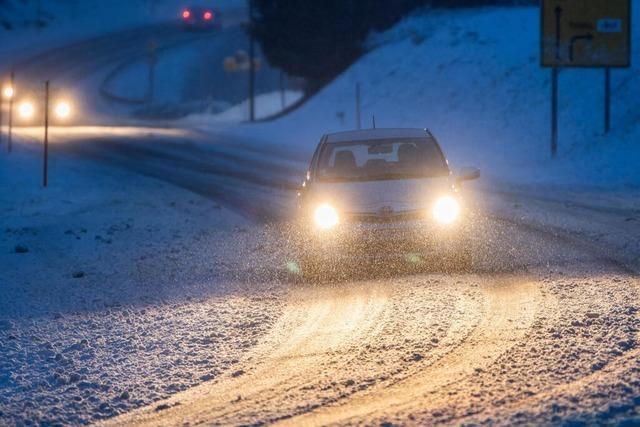 Schnee und Gltte in Baden-Wrttemberg – im Hochschwarzwald bleiben die Flocken liegen